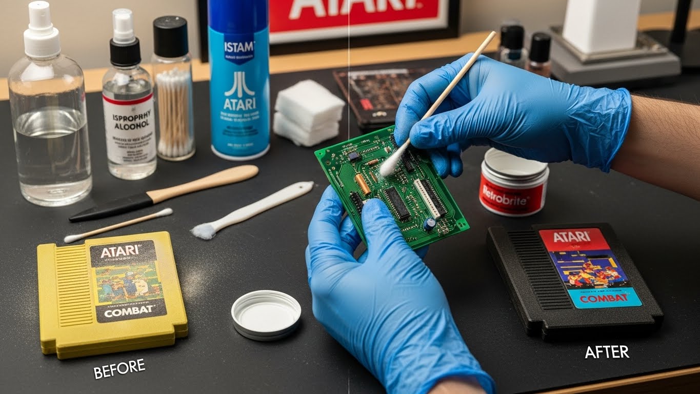 Tutorial: Cómo Limpiar y Restaurar tus Cartuchos de Atari para que Luzcan como Nuevos
