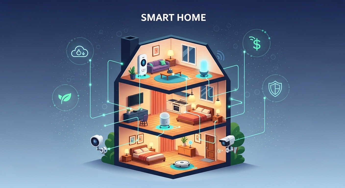 Hogar Inteligente: Cómo el IoT Crea un Espacio Más Cómodo y Eficiente